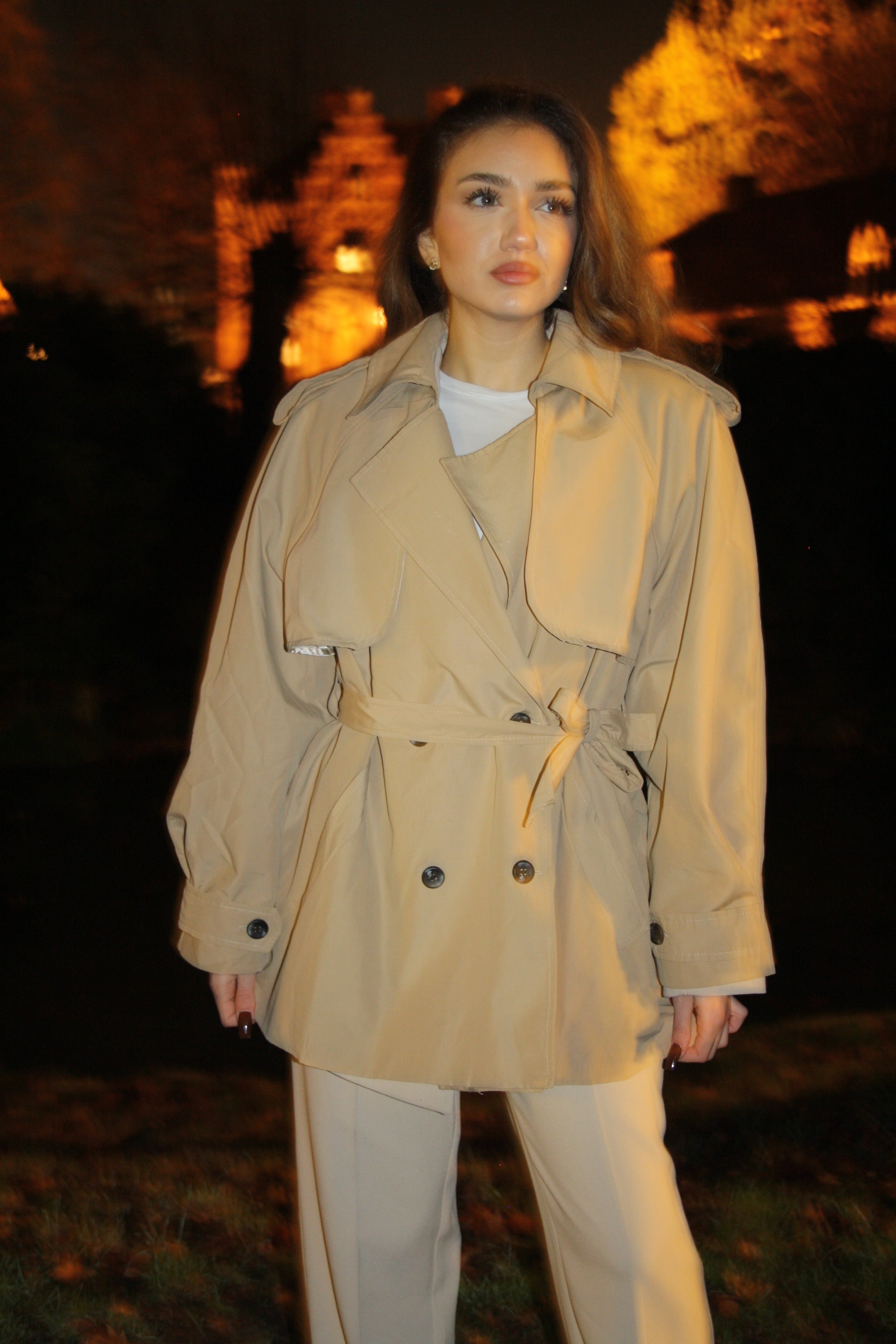 Zelin Kort Trenchcoat